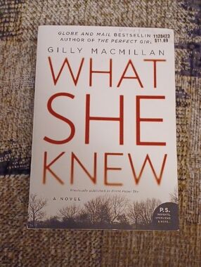 $4 Add-on "What She Knew" by Gilly Macmillan - Paperback Novel